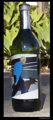 BOTTLE pernod man and dog 72